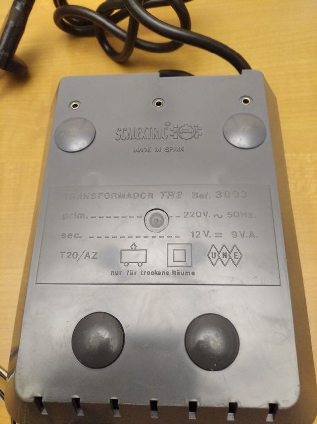 Mandos y transformador Scalextric