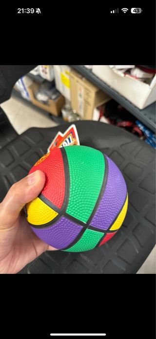 Palla in gomma impugnatura sportiva gioco recupero