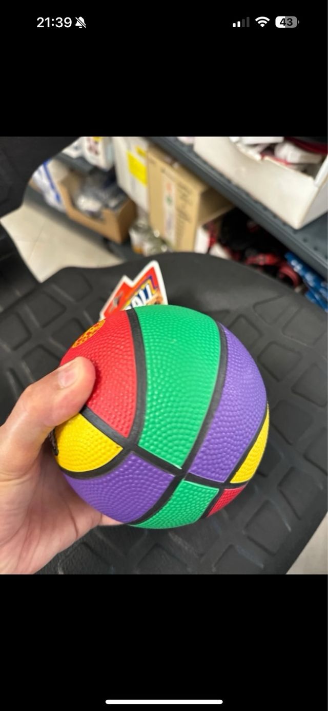 Palla in gomma impugnatura sportiva gioco recupero