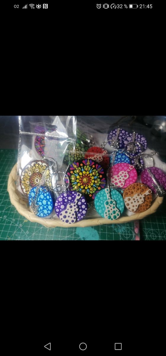 Llavero pintado a mano