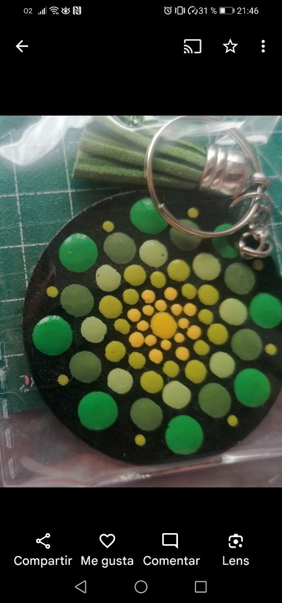 Llavero pintado a mano