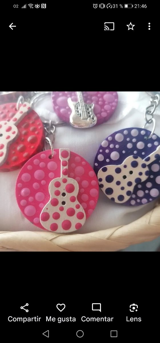 Llavero pintado a mano