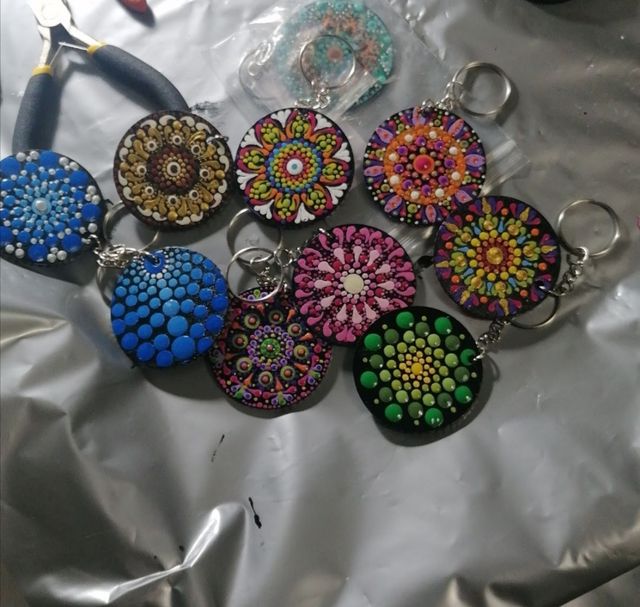 Llavero pintado a mano