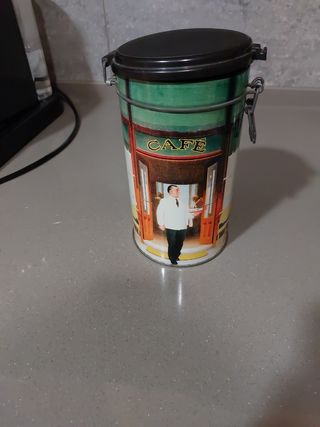 Caixa de lata para café
