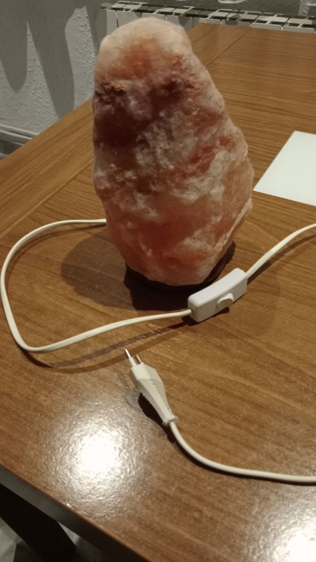 Lampara de sal del Himalaya
