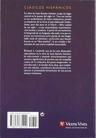 JUAN RAMON JIMENEZ, POESIA ESCOGIDA
