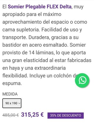 SOMIER PLEGABLE FLEX DELTA