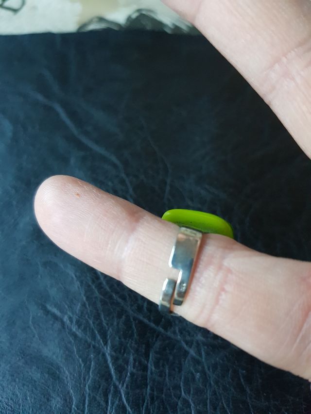 Antiguo anillo plata artesana, unico !!