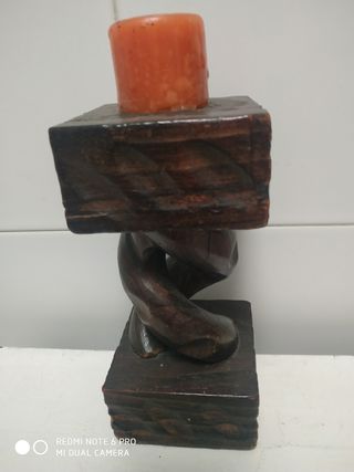 Candelabro de madera