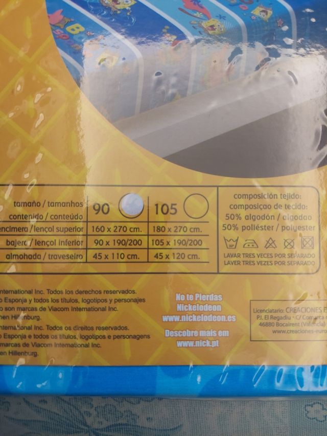 Lenzuola SPONGEBOB