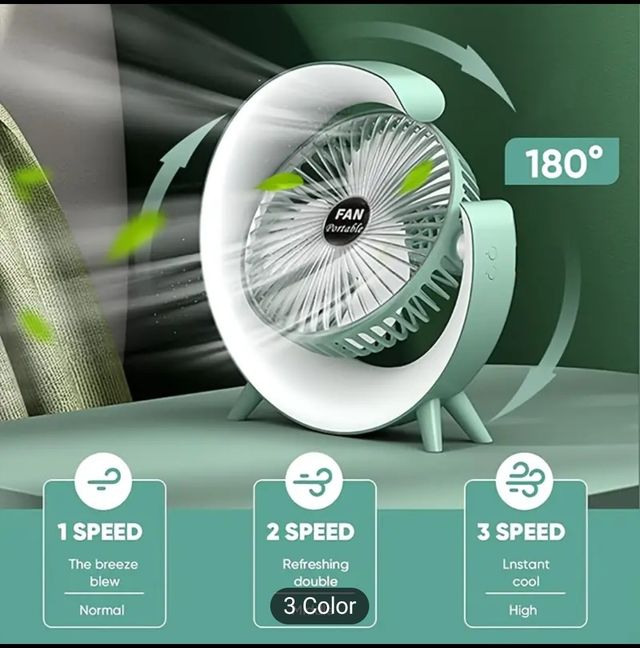 Mini ventilador usb led