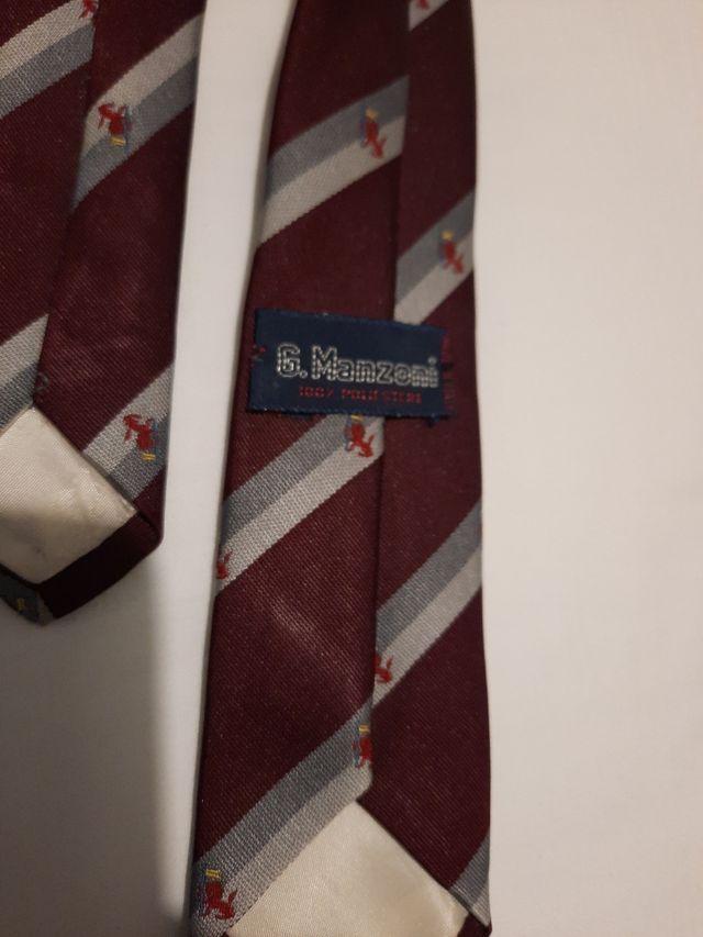 2 cravatte sottili floreale e regimental