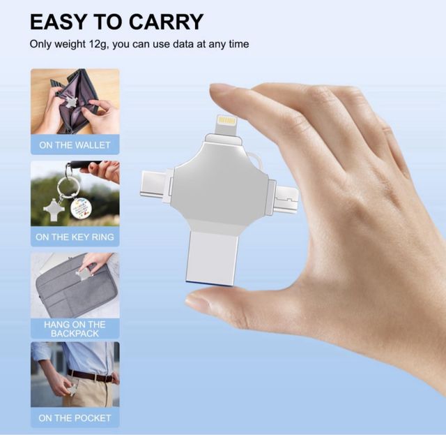 4 em 1 Pendrive 128GB