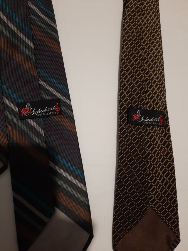 2 cravatte seta Schubert 
