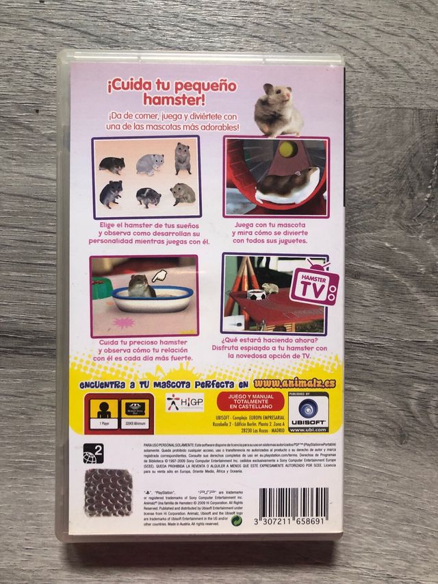 Juego psp Animalz Hamster