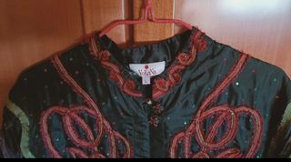 Abrigo de fiesta de seda