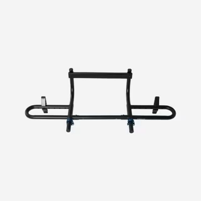 Barra musculación puerta sin taladro Decathlon. 