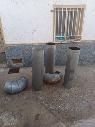 3 Tubos de chimena más 2 codos de 250