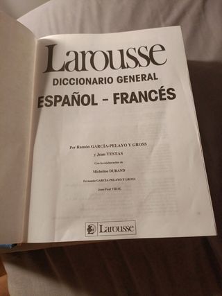 GRAN LAROUSSE español/ francés