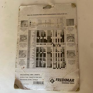 Disco diamantado Fredimar 230mm