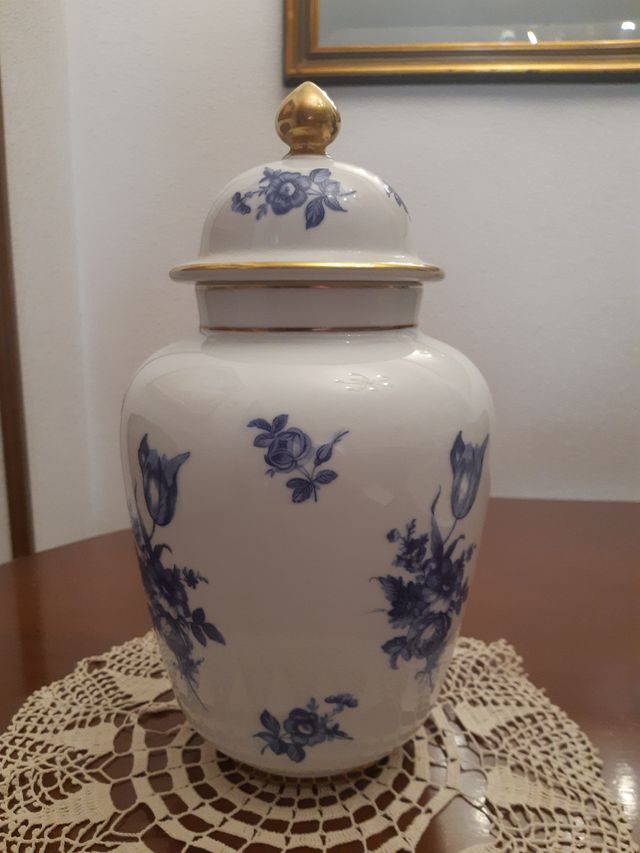 Tibor jarrón de porcelana vintage