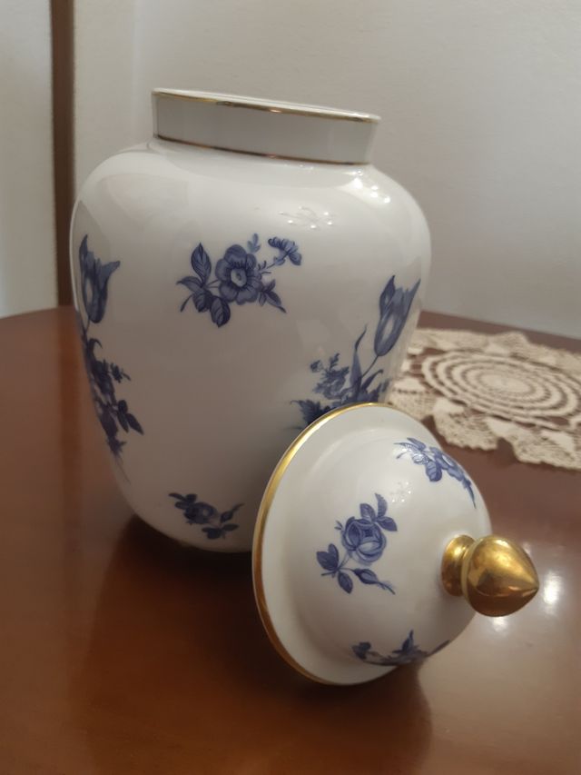 Tibor jarrón de porcelana vintage