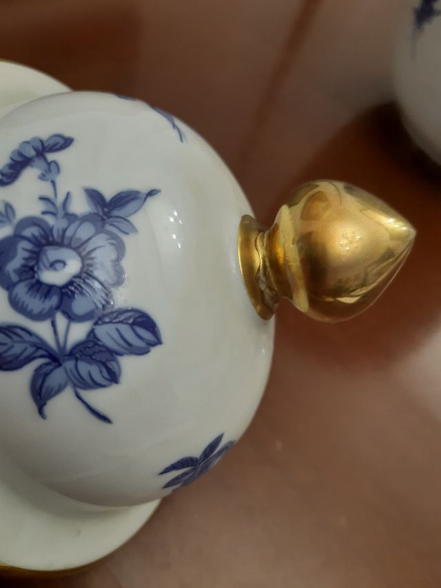 Tibor jarrón de porcelana vintage