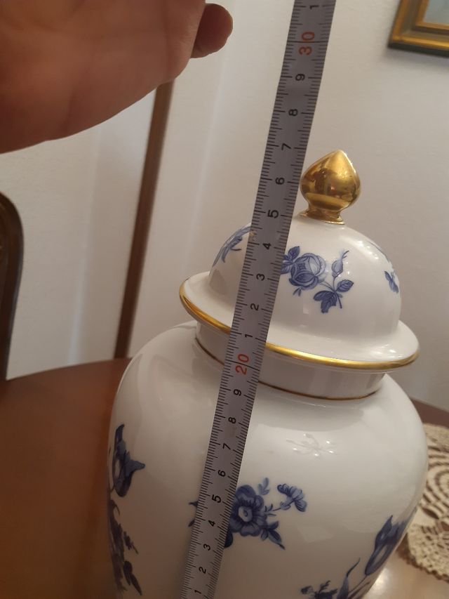 Tibor jarrón de porcelana vintage