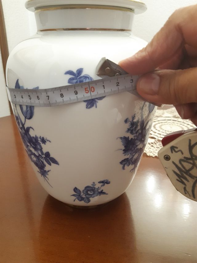 Tibor jarrón de porcelana vintage