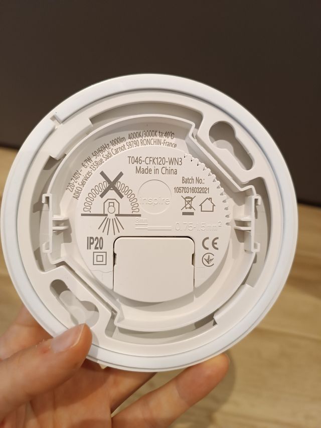 Plafoniera due temperature colore.