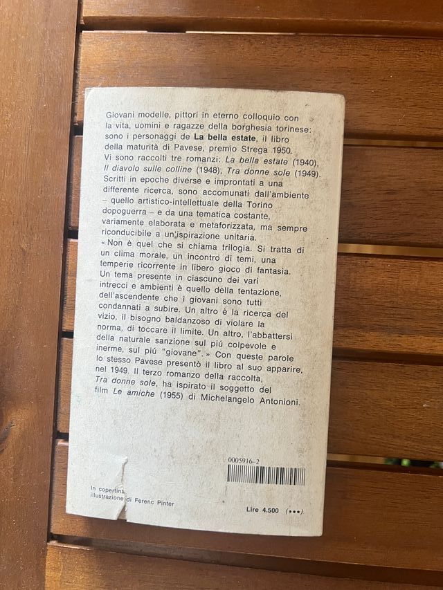 libro "la bella estate" di Cesare Pavese