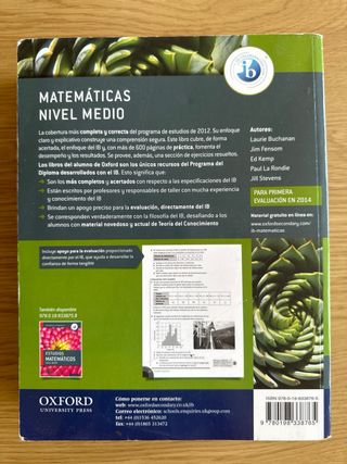 Matemáticas Nivel Medio IB Oxford