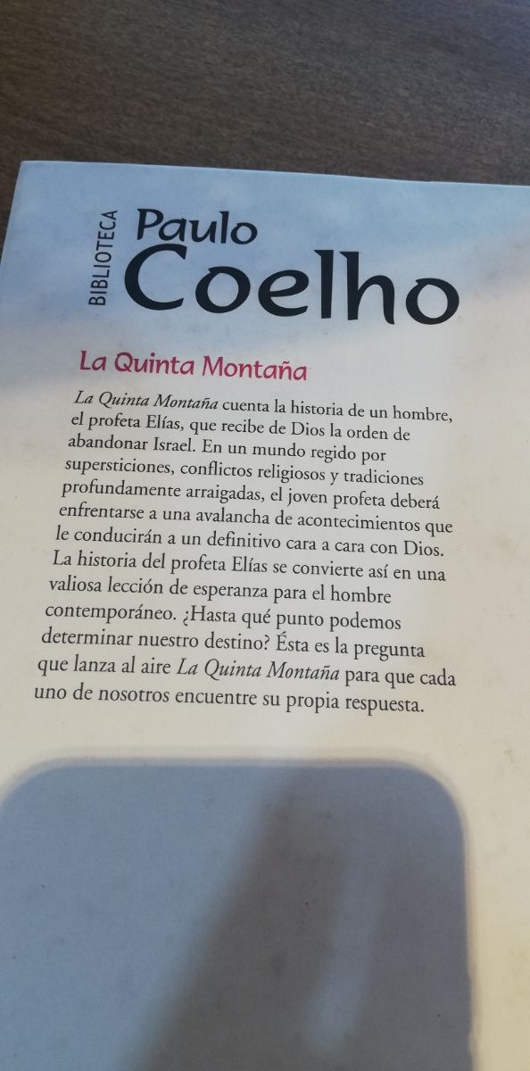 libro la quinta montaña Paulo Coelho