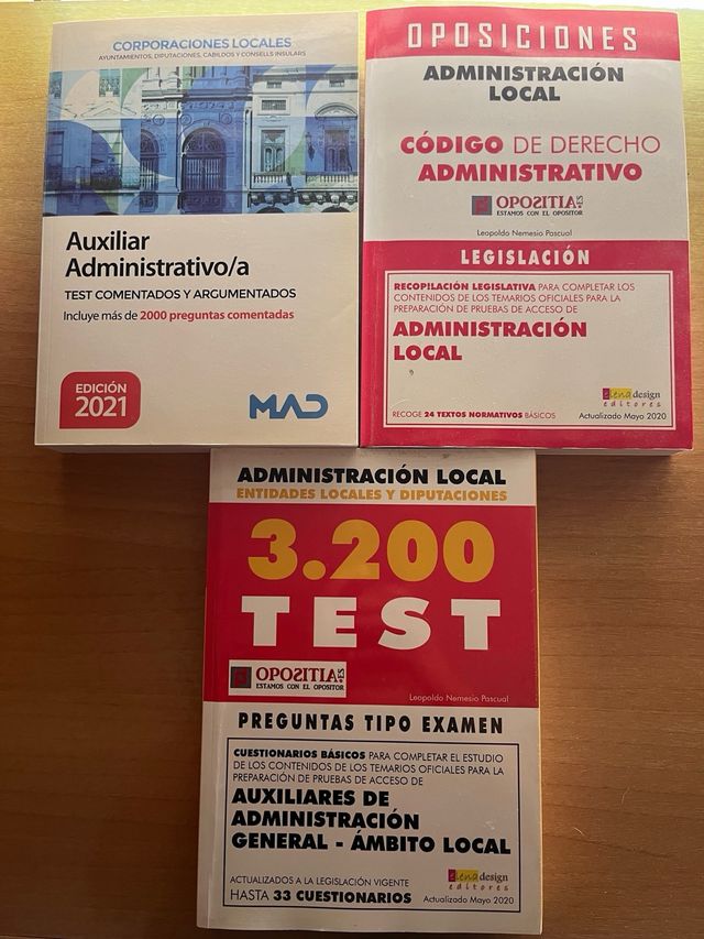 Libros administracion local auxiliar advo