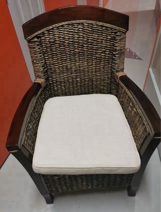 Butaca-Sillón de mimbre
