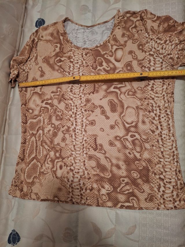 Maglia donna fantasia pelle di serpente