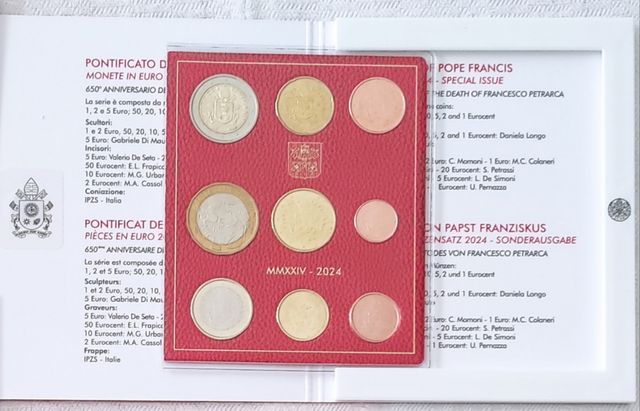 Set Moedas Vaticano 2024 + Moeda Comemorativa 5€