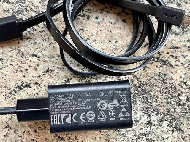 Cargador Lenovo original micro usb 10W