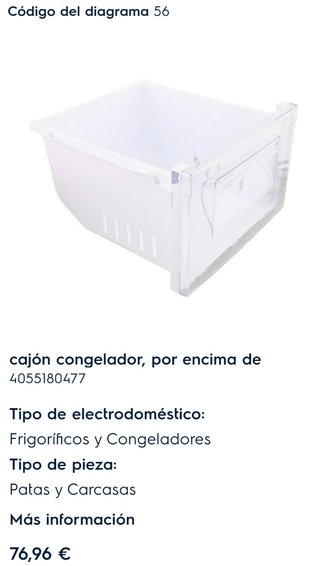 Ricambi per frigoriferi Electrolux