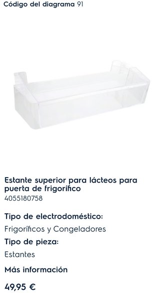 Ricambi per frigoriferi Electrolux