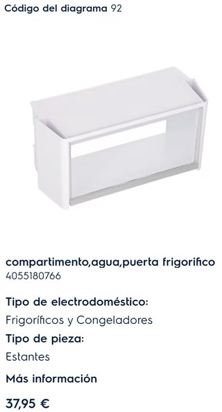 Ricambi per frigoriferi Electrolux