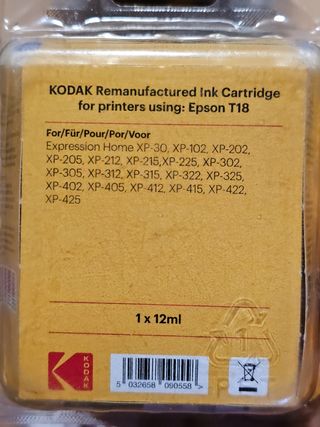 Cartucho tinta negra Epson T 18 XP impresora 