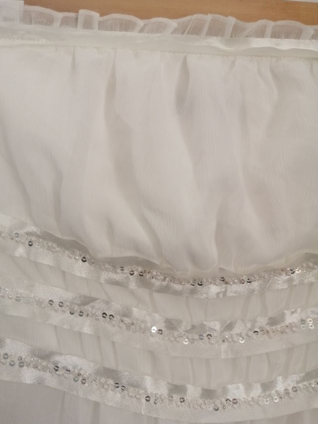 Vestido sin tirantes Esprit