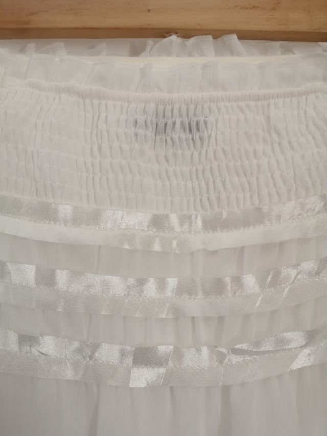 Vestido sin tirantes Esprit