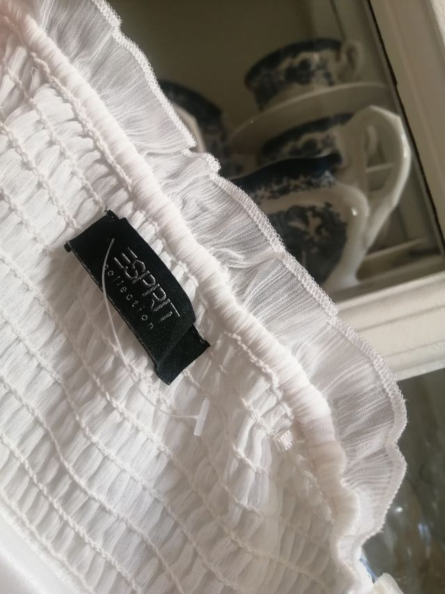 Vestido sin tirantes Esprit