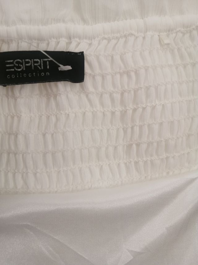 Vestido sin tirantes Esprit