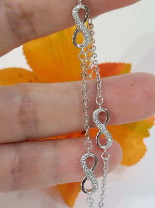 Pulsera Infinitos De Plata De Ley 925