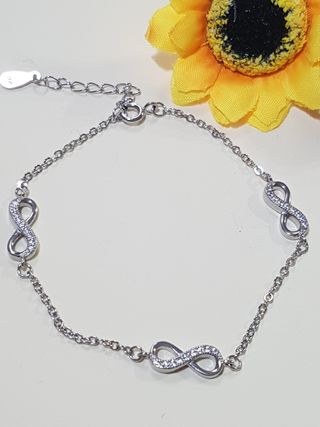 Pulsera Infinitos De Plata De Ley 925