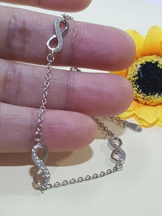 Pulsera Infinitos De Plata De Ley 925