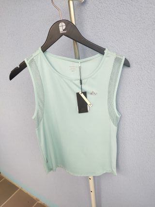camiseta tirante mujerOnly Play talla XS celeste